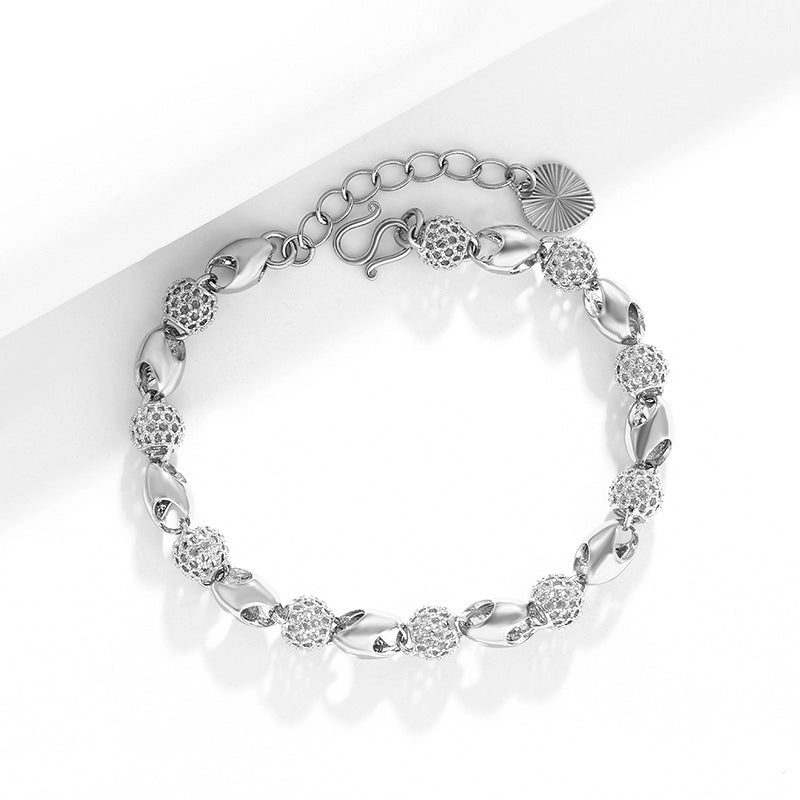 Elegant hollow bead bracelet