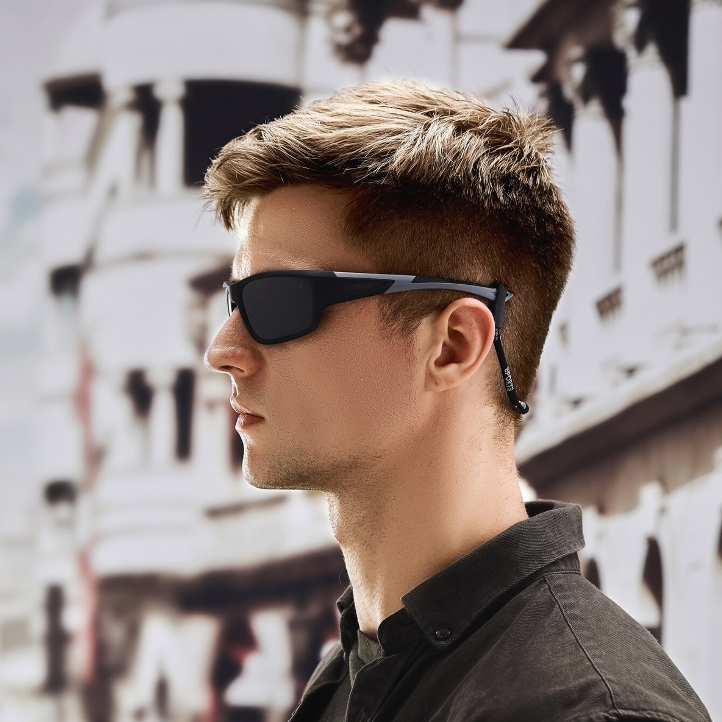 Polarized sunglasses for men, sunglasses with UV protection for driving, fishing, golfing..