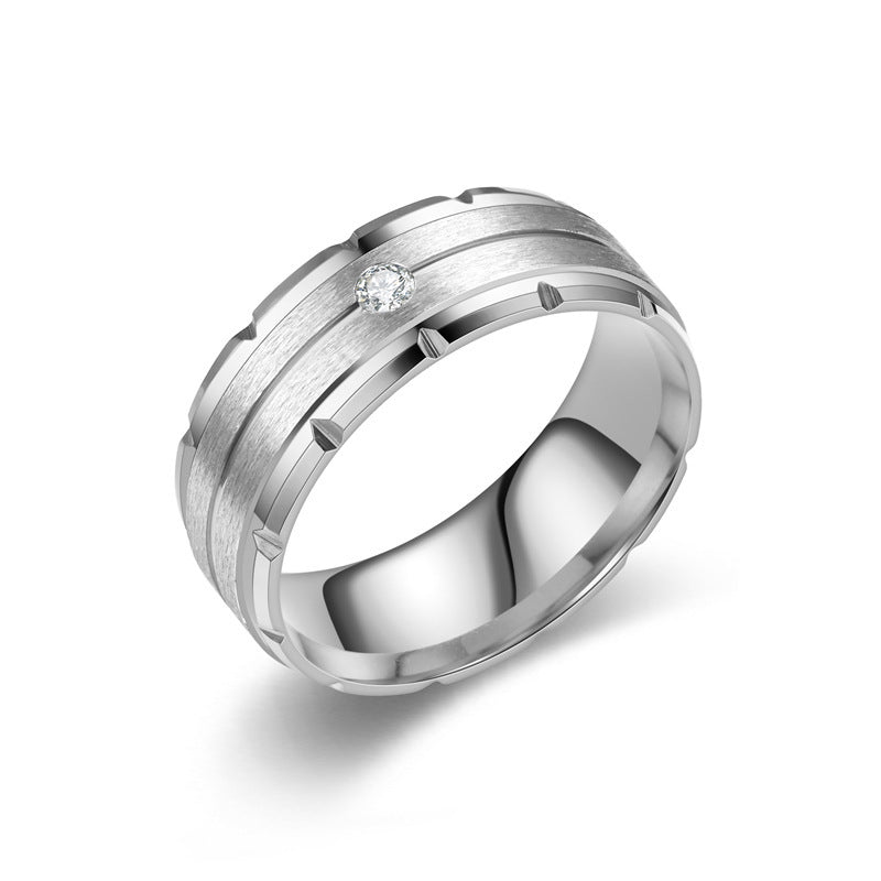 Tungsten steel titanium ring