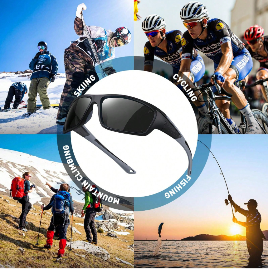 Polarized sunglasses for men, sunglasses with UV protection for driving, fishing, golfing..