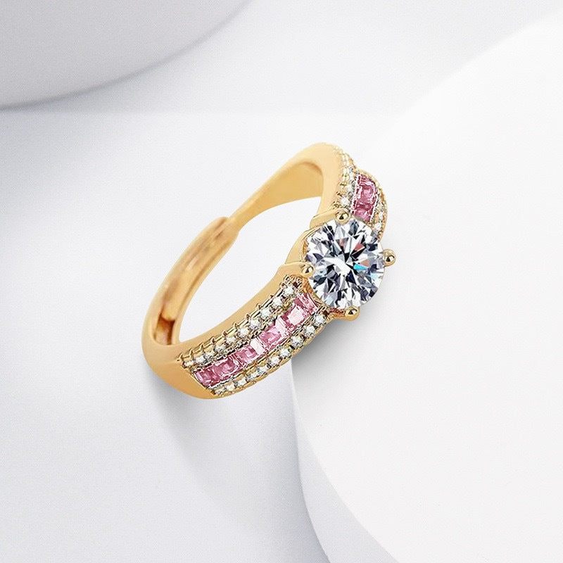 Zircon gemstone ring for women.