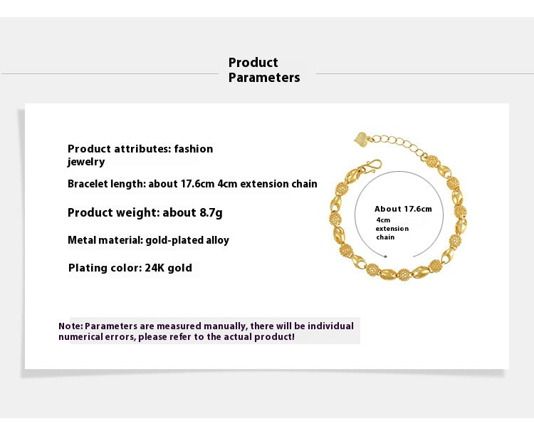 Elegant hollow bead bracelet