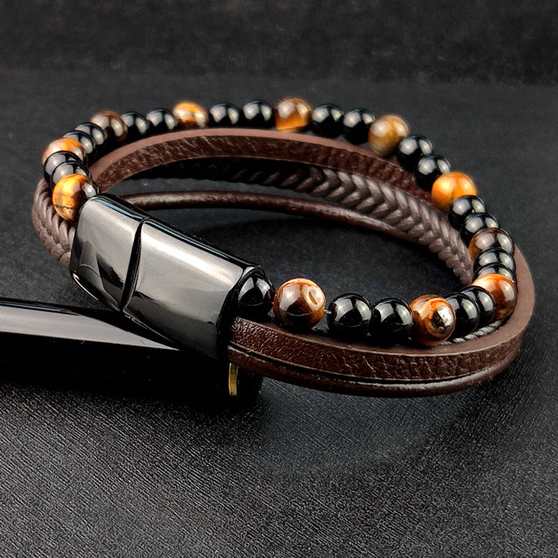 Layered bracelet.