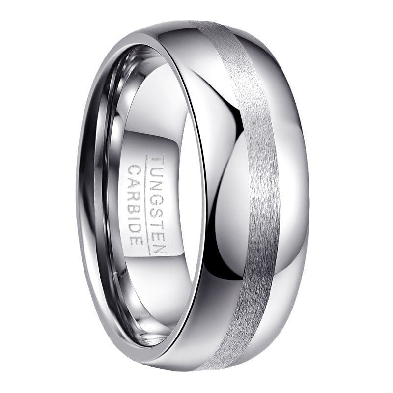 Tungsten Ring 8MM Wide 23MM Thick Middle Sand Pulling