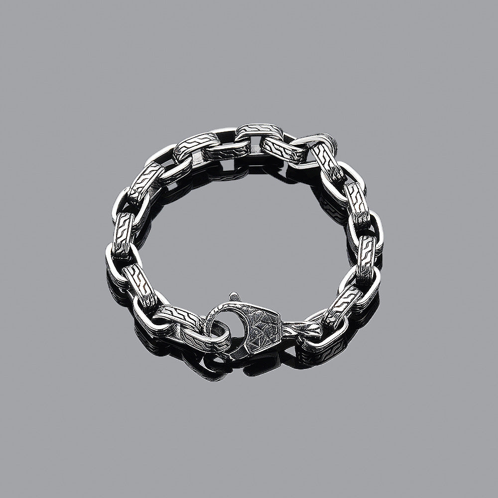 Men's Vintage Pattern Titanium Steel Bracelet