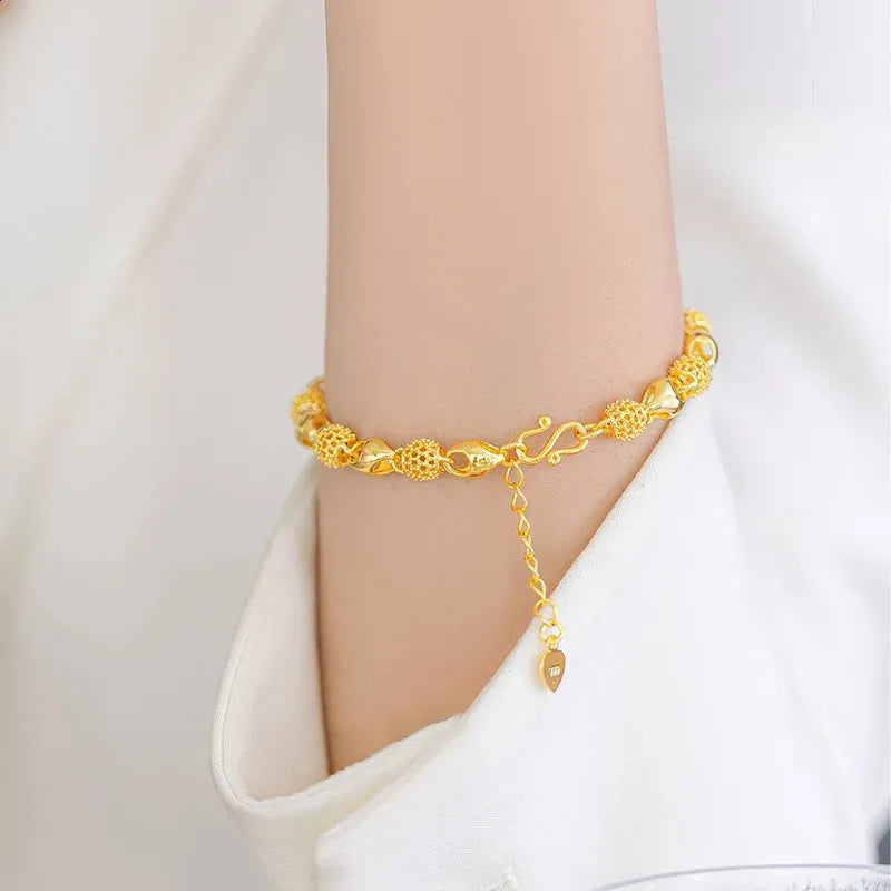 Elegant hollow bead bracelet