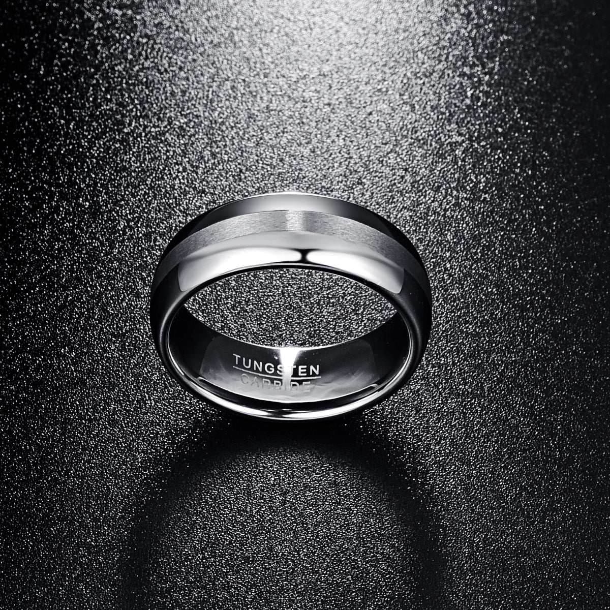 Tungsten Ring 8MM Wide 23MM Thick Middle Sand Pulling