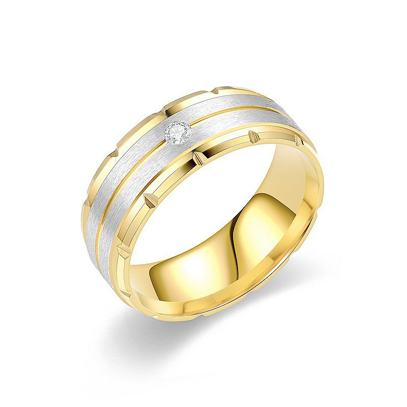 Tungsten steel titanium ring