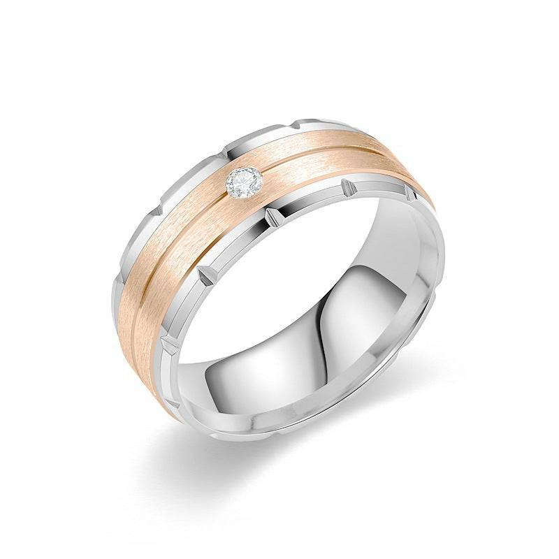 Tungsten steel titanium ring