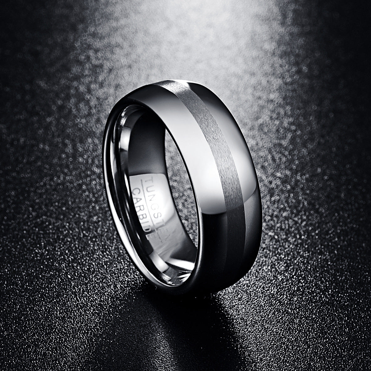 Tungsten Ring 8MM Wide 23MM Thick Middle Sand Pulling