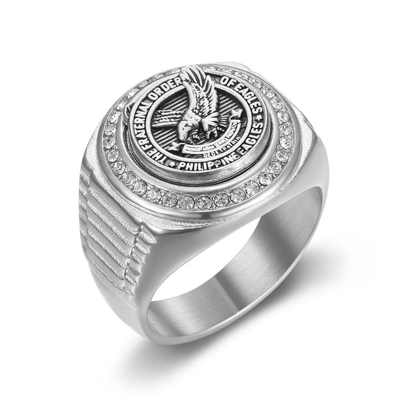 Men's eagle ring - nugget ring