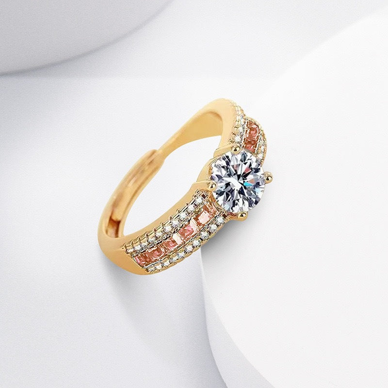 Zircon gemstone ring for women.