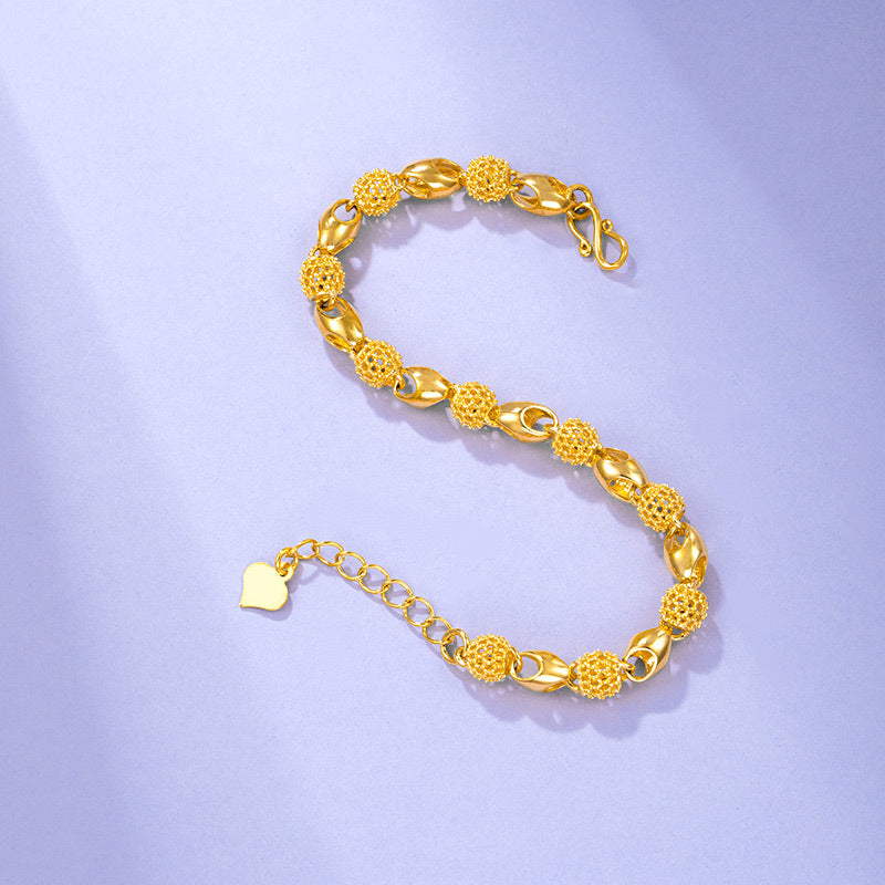 Elegant hollow bead bracelet